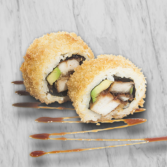 Teriyaki Chicken & Avo Tempura Normal Roll (Special Sushi)