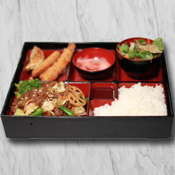 Teriyaki Beef Bento Box (w/Miso)