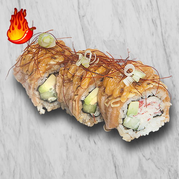 Spicy Salmon Seared Roll